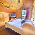 Les Griottes, Veritable De Montagne, Avec Jacuzzi Et Sauna בקתה זונרופט-לונז'מר