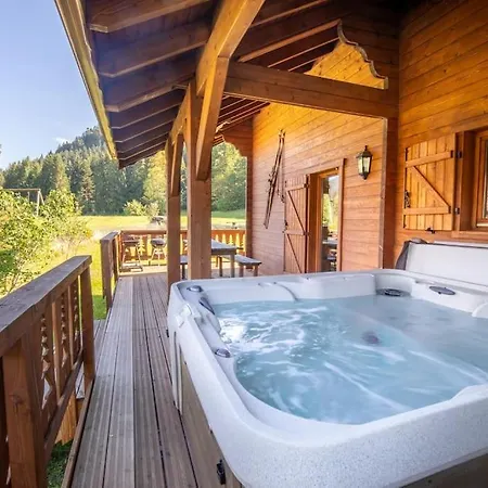 Les Griottes, Veritable De Montagne, Avec Jacuzzi Et Sauna *