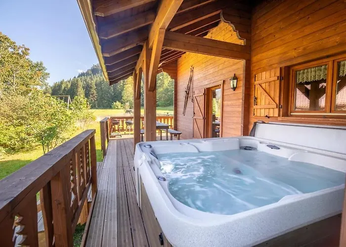 Les Griottes, Veritable De Montagne, Avec Jacuzzi Et Sauna *