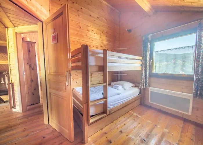 Les Griottes, Veritable De Montagne, Avec Jacuzzi Et Sauna בקתה *